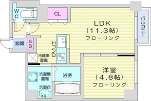 琴似駅 徒歩6分 4階の物件間取画像